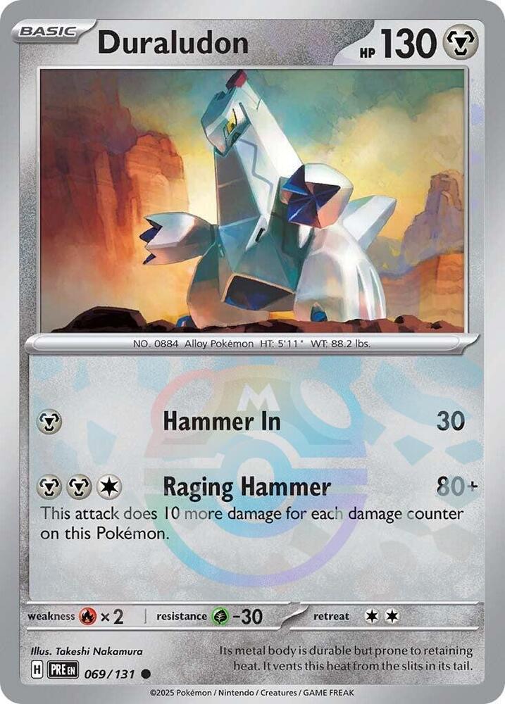 Duraludon (Master Ball Pattern) - 069/131 - Prismatic Evolutions - Holo - Card Cavern