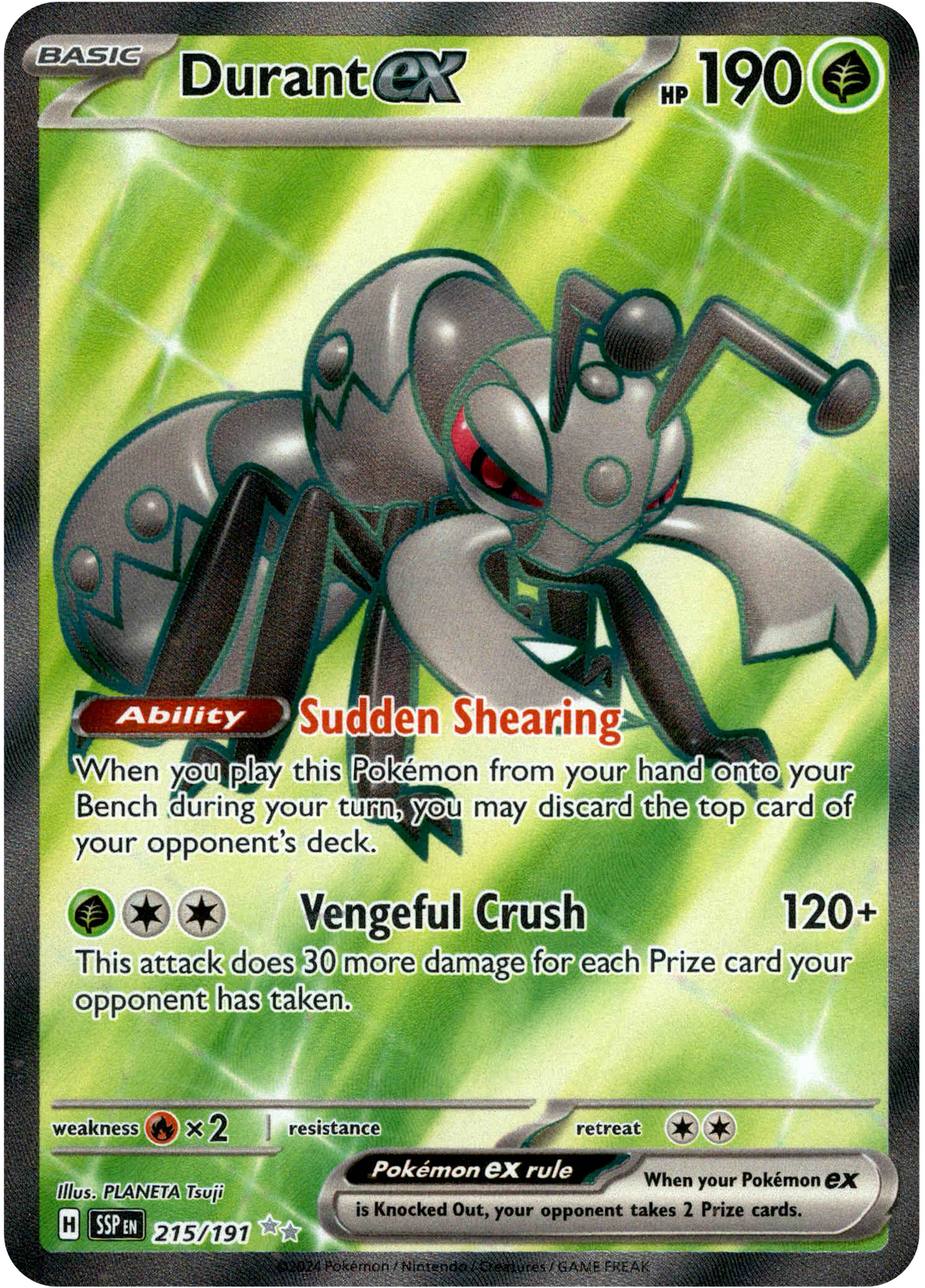 Durant ex - 215/191 - Surging Sparks - Holo - Card Cavern
