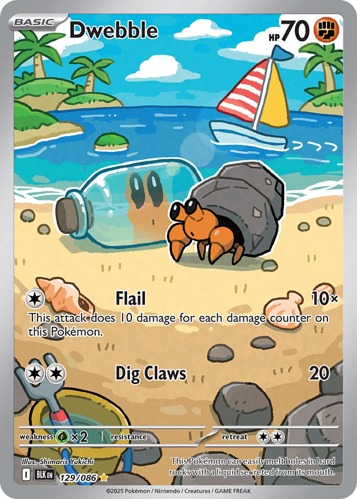 Dwebble - 129/086 - Black Bolt - Holo - Card Cavern