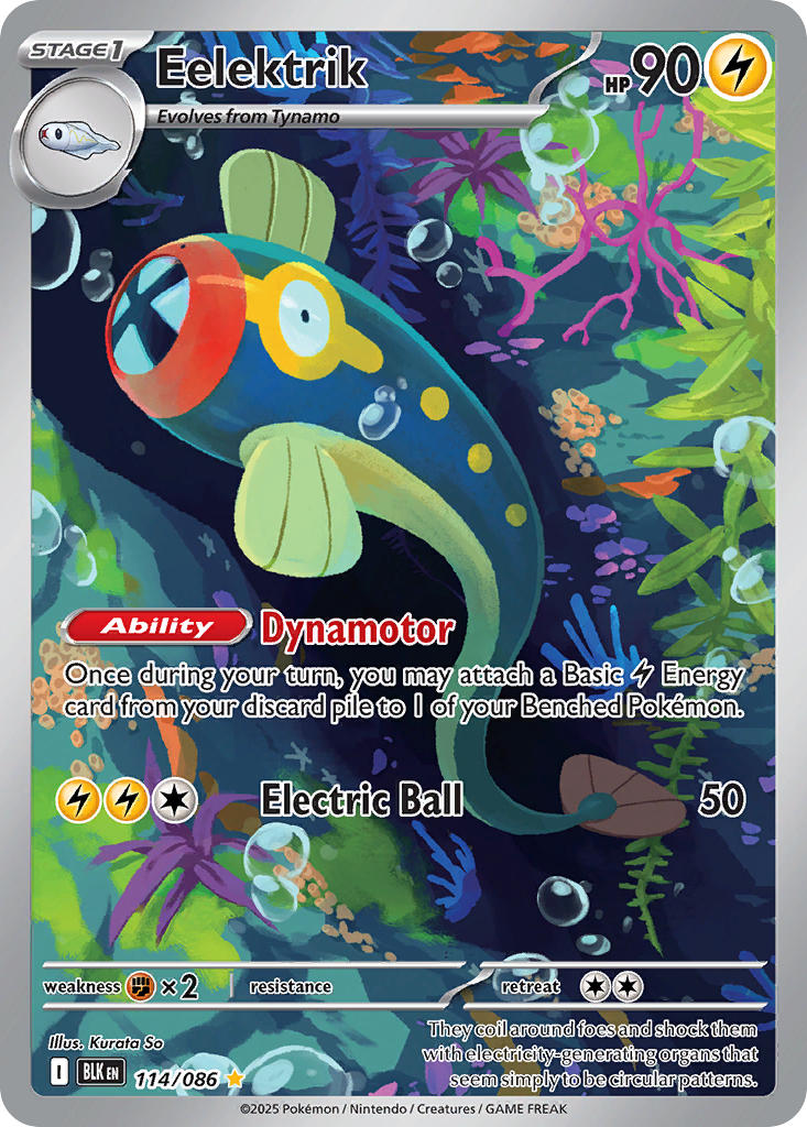 Eelektrik - 114/086 - Black Bolt - Holo - Card Cavern