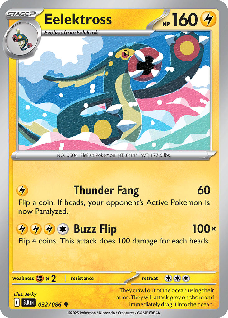 Eelektross - 032/086 - Black Bolt - Card Cavern