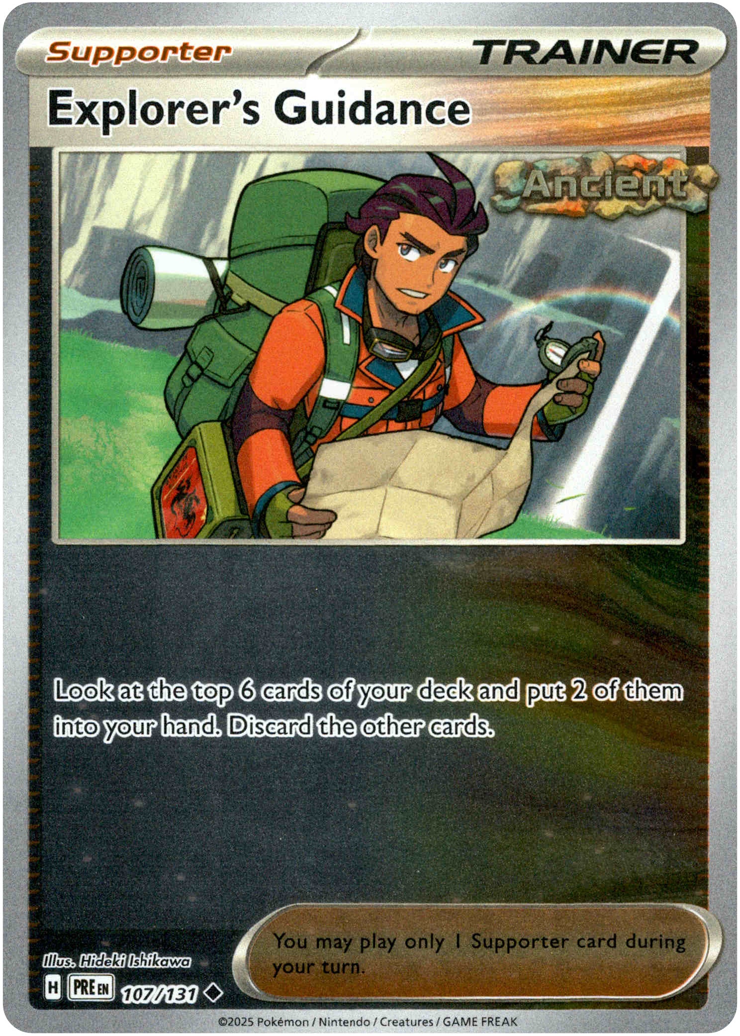 Explorer's Guidance - 107/131 - Prismatic Evolutions - Reverse Holo - Card Cavern