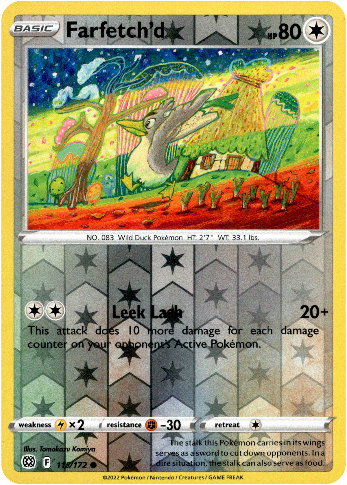 Farfetch'd - 115/172 - Brilliant Stars - Reverse Holo - Card Cavern