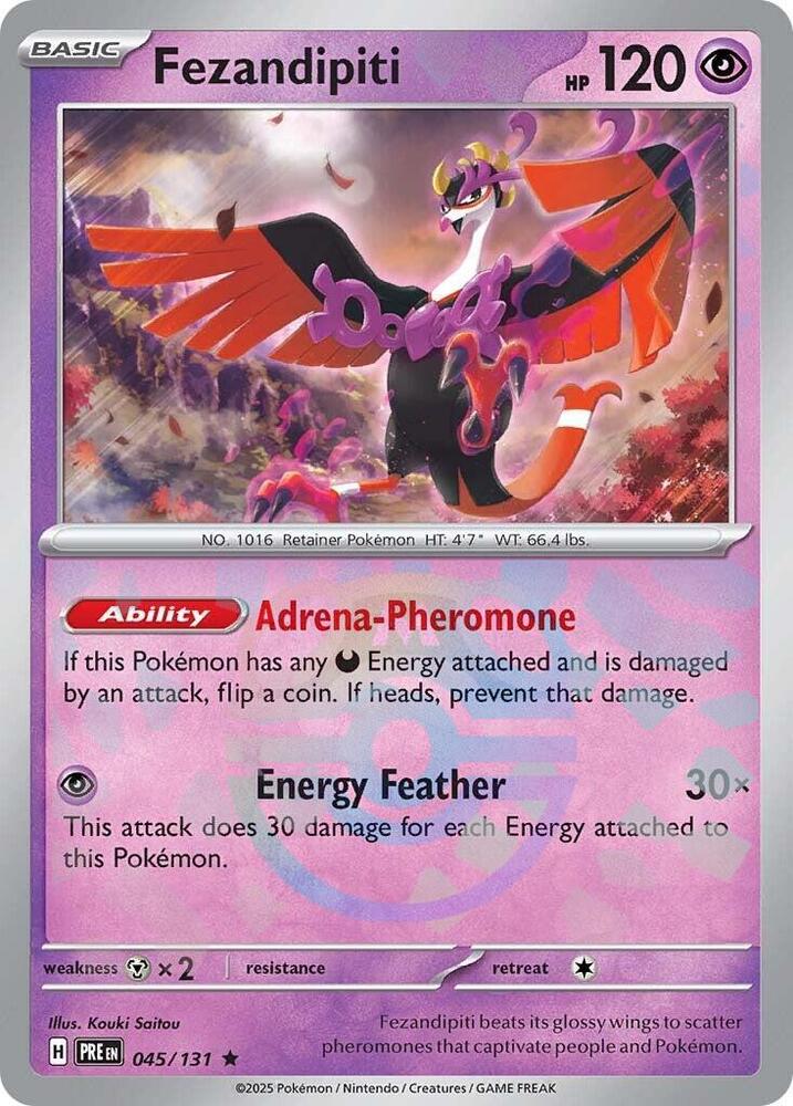 Fezandipiti (Master Ball Pattern) - 045/131 - Prismatic Evolutions - Holo - Card Cavern