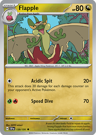 Flapple - 139/191 - Surging Sparks - Card Cavern