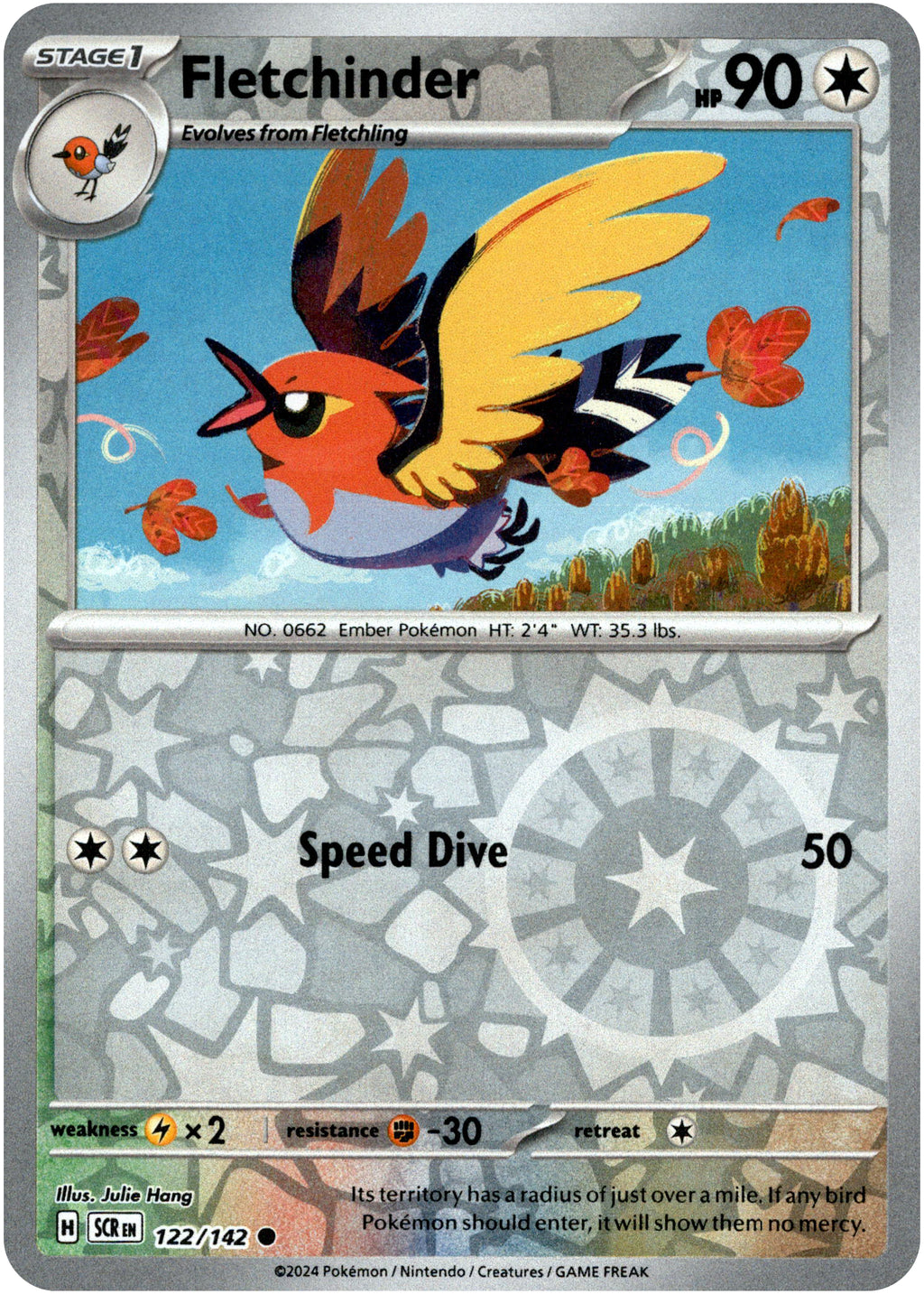 Fletchinder - 122/142 - Stellar Crown