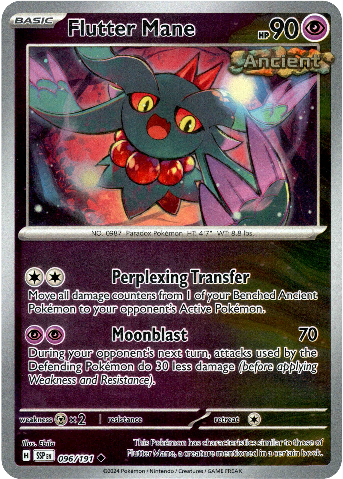 Flutter Mane - 096/191 - Surging Sparks - Reverse Holo - Card Cavern