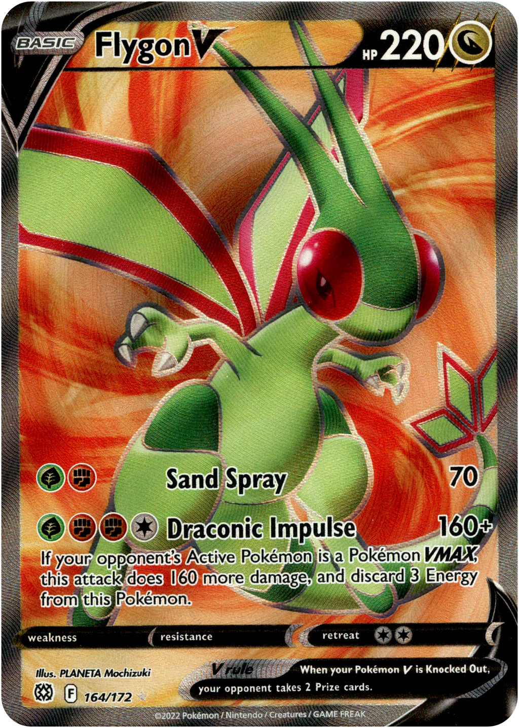 flygon pokemon card value Flygon V Full Art - 164/172