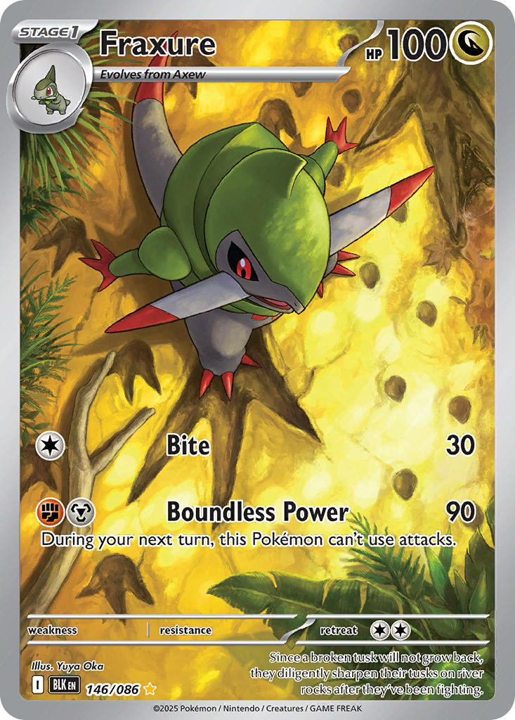 Fraxure - 146/086 - Black Bolt - Holo - Card Cavern