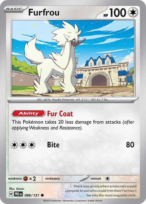 Furfrou - 088/131 - Prismatic Evolutions - Card Cavern