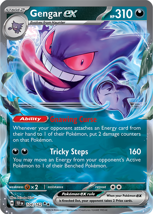 Gengar ex - 104/162 - Temporal Forces - Holo - Card Cavern