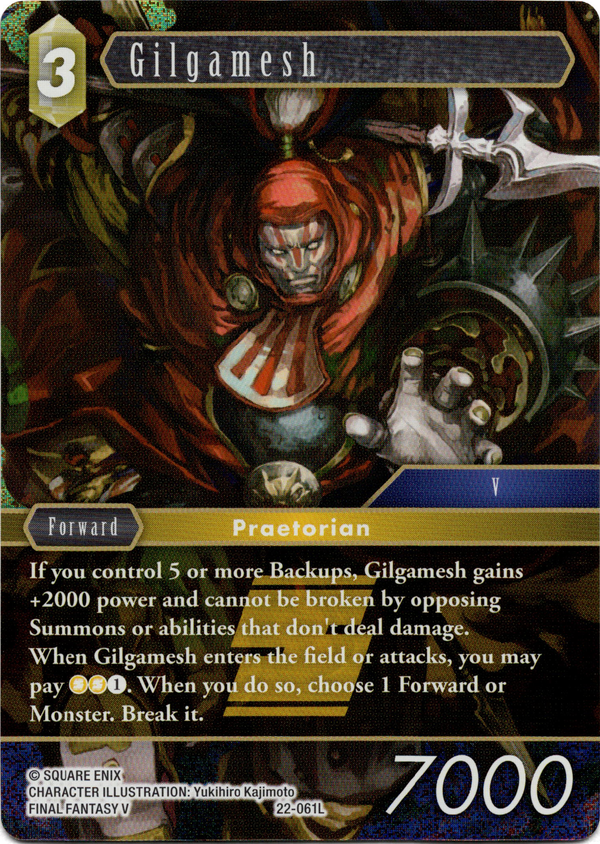 Gilgamesh - 22-061L - Hidden Hope - Foil - Card Cavern