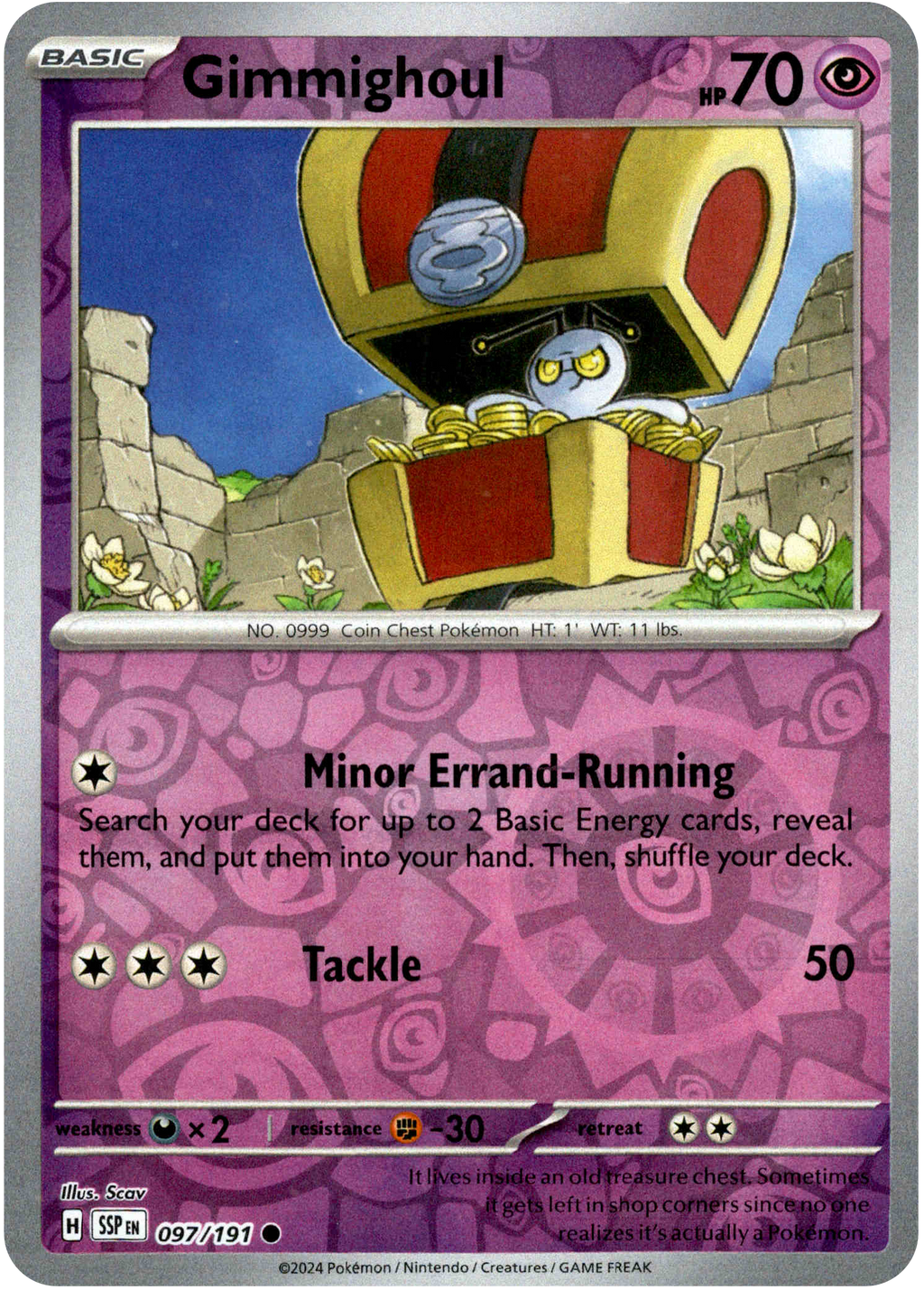 gimmighoul pokemon card value Gimmighoul - 097/191 - Surging Sparks