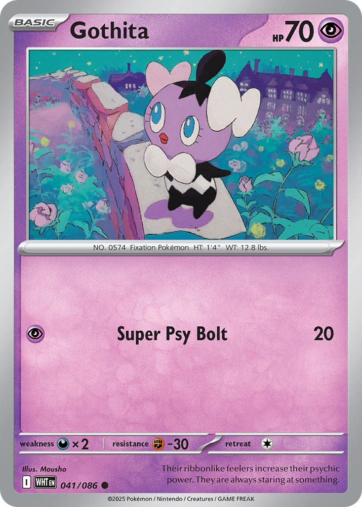 Gothita - 041/086 - White Flare - Card Cavern