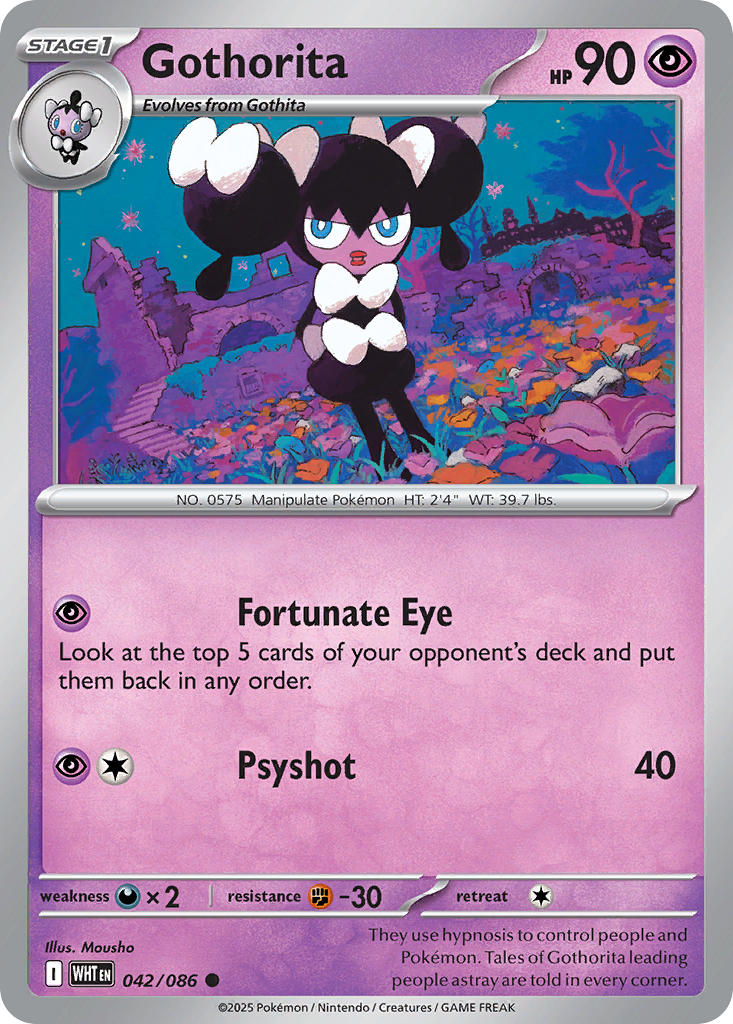 Gothorita - 042/086 - White Flare - Card Cavern