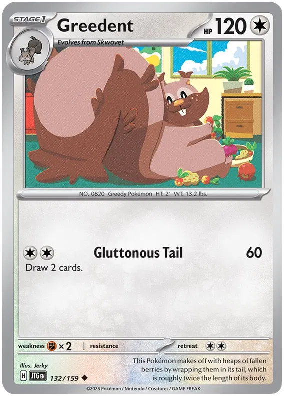 Greedent - 132/159 - Journey Together - Card Cavern