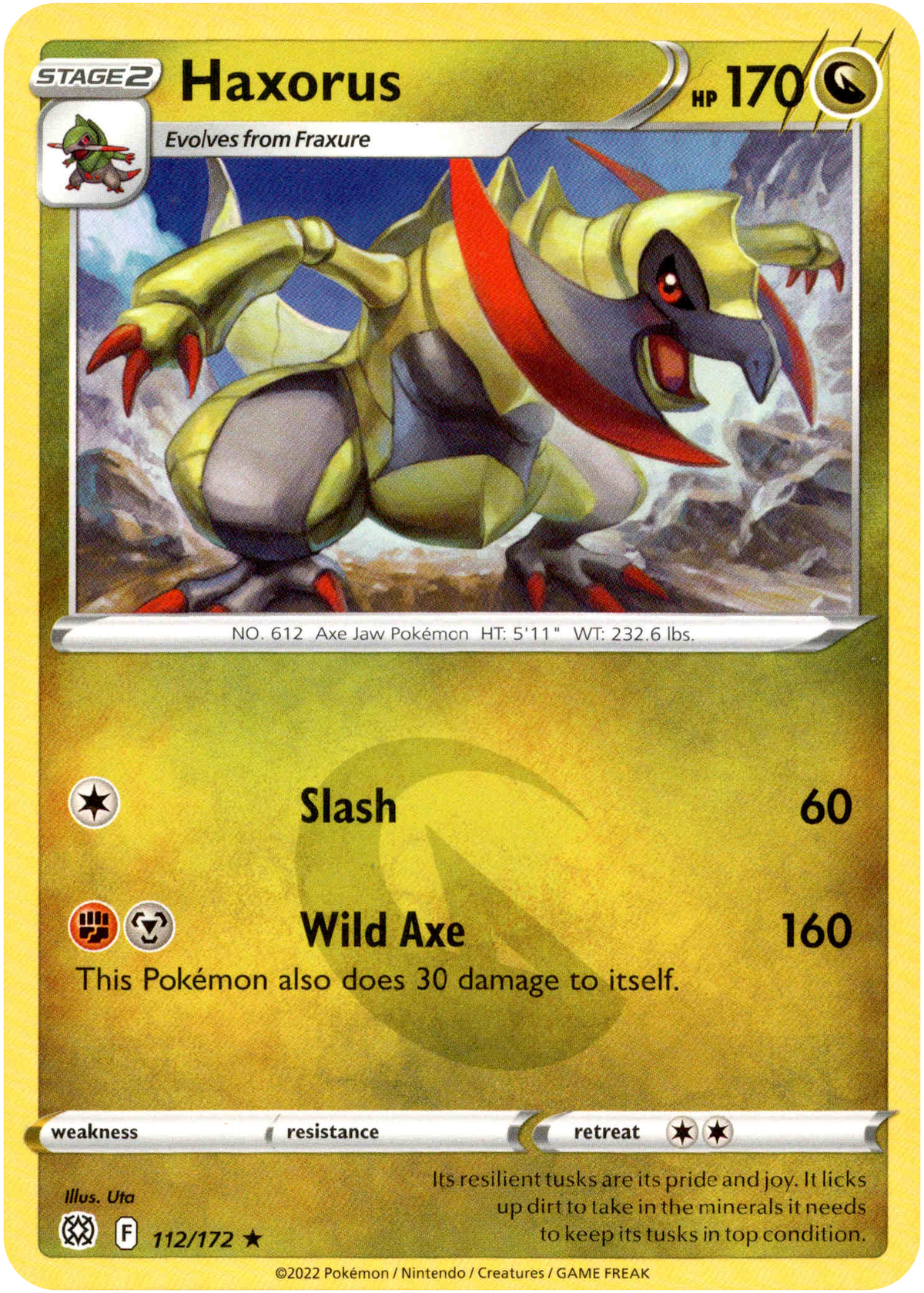 Haxorus - 112/172 - Brilliant Stars - Card Cavern