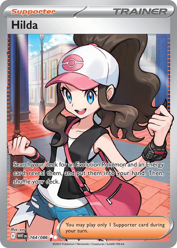 Hilda - 164/086 - White Flare - Holo - Card Cavern