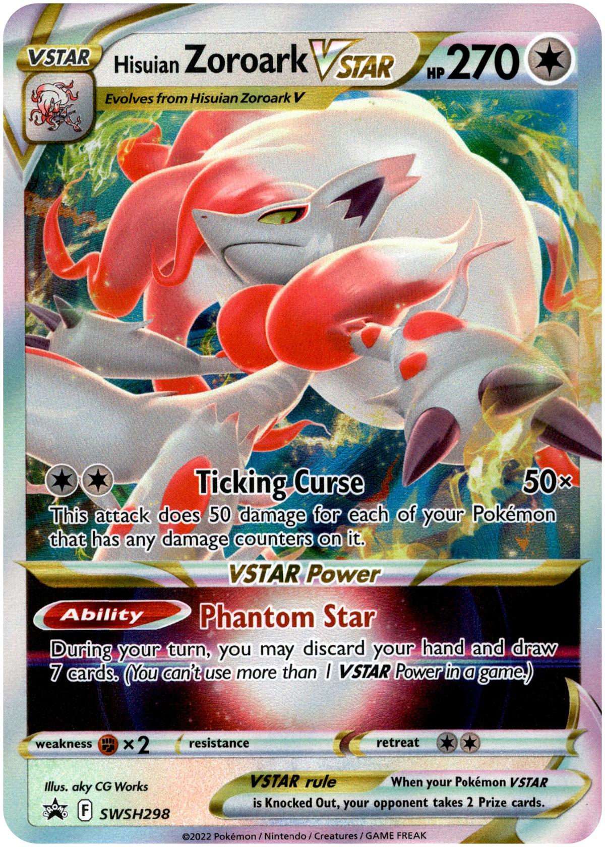 Hisuian Zoroark VSTAR - SWSH298 - Sword & Shield Promo - Card Cavern