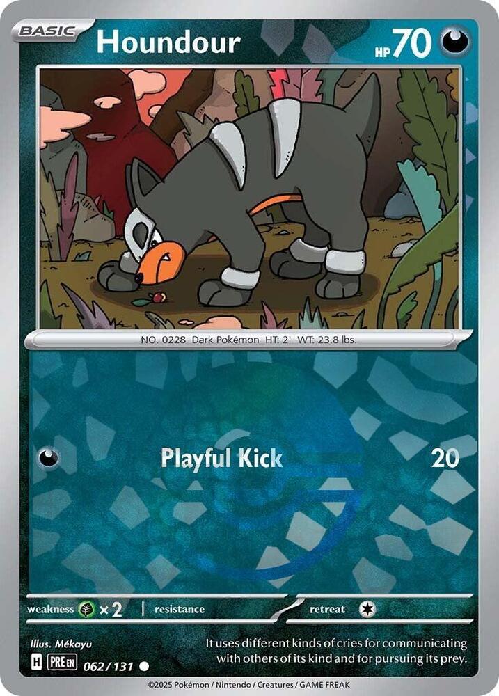 Houndour (Poke Ball Pattern) - 062/131 - Prismatic Evolutions - Holo - Card Cavern