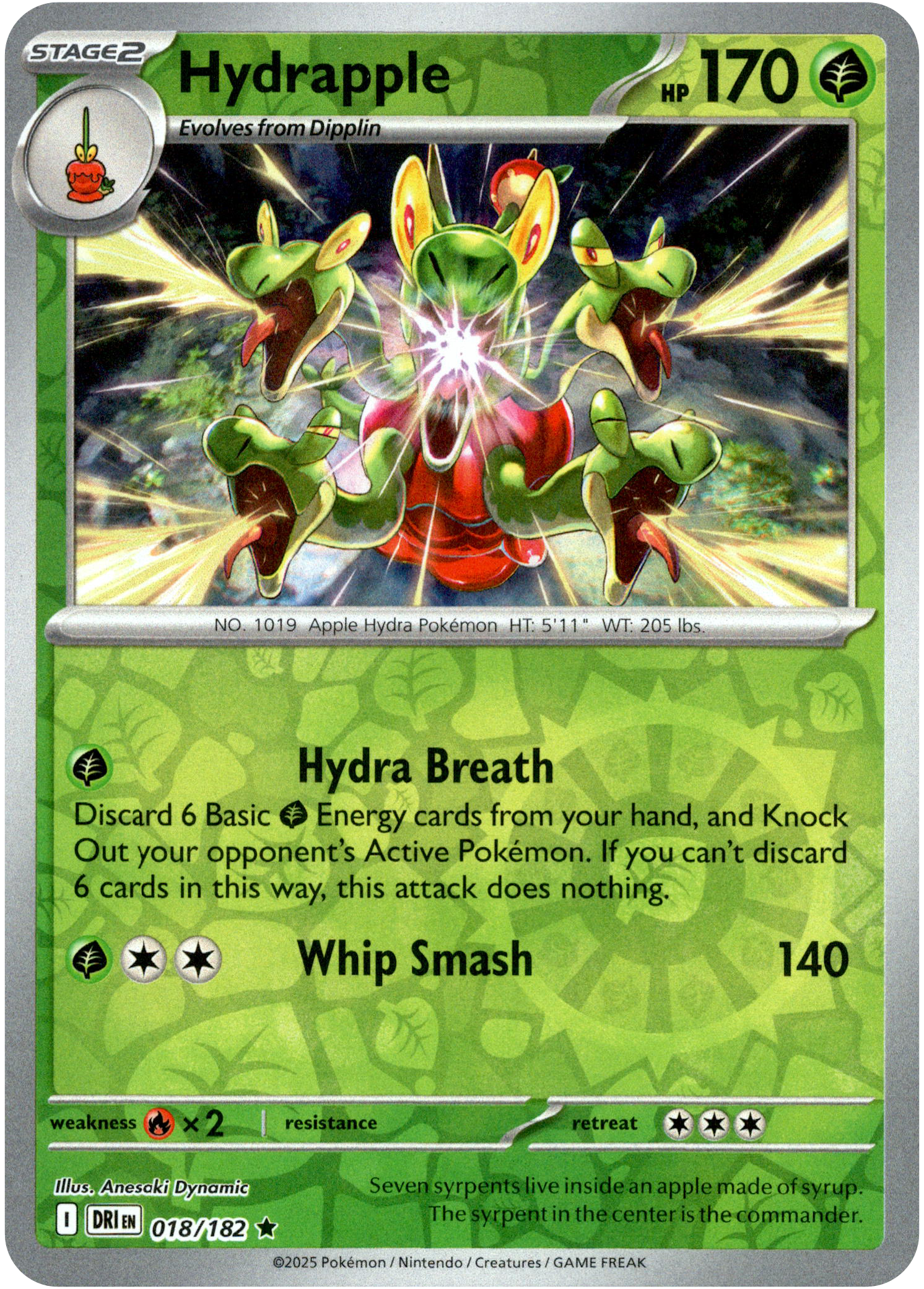 Hydrapple - 018/182 - Destined Rivals - Reverse Holo - Card Cavern