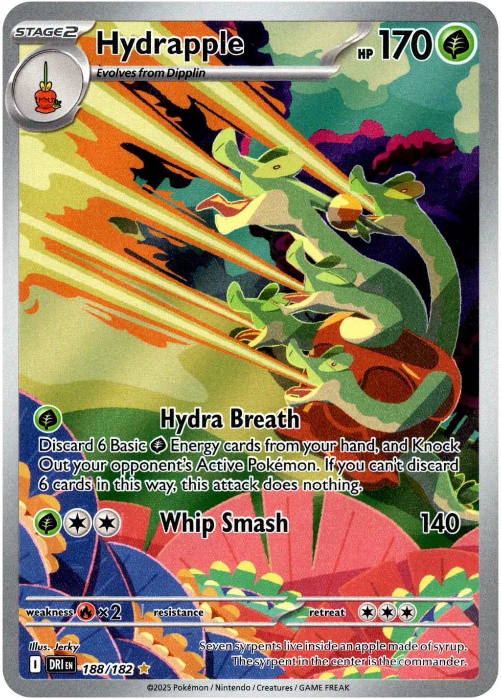 Hydrapple - 188/182 - Destined Rivals - Holo Card Cavern Trading Cards, LLC Hydrapple - 188/182 - Destined Rivals - Holo Card Cavern Trading Cards, LLC