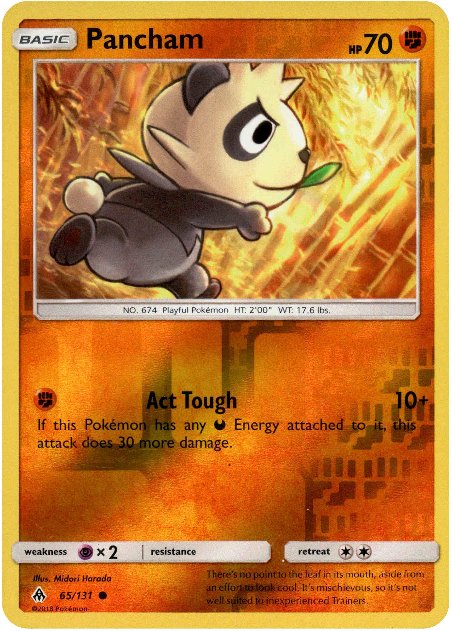 Pancham - 65/131 - Forbidden Light - Reverse Holo - Card Cavern