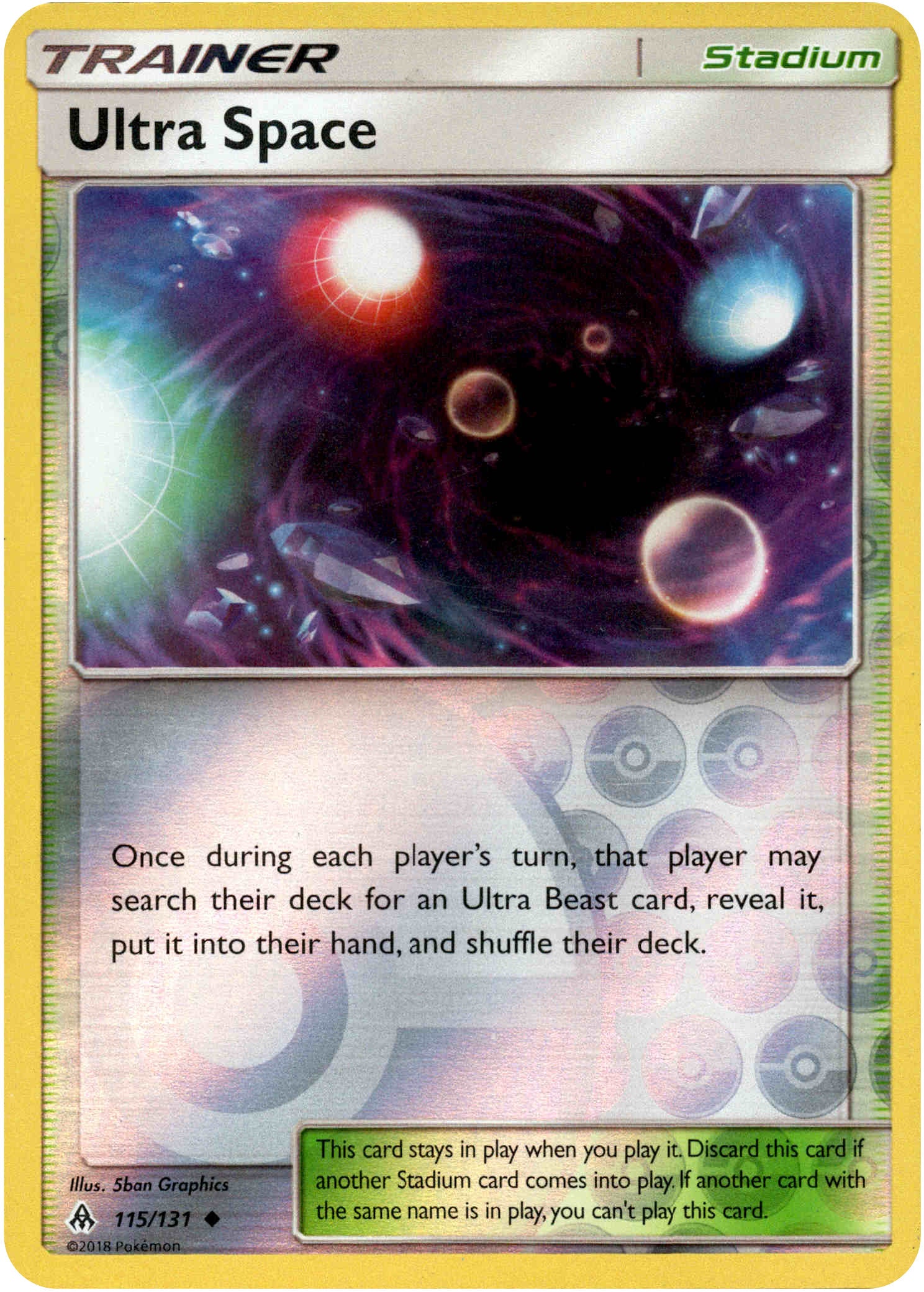 Ultra Space - 115/131 - Forbidden Light - Reverse Holo - Card Cavern