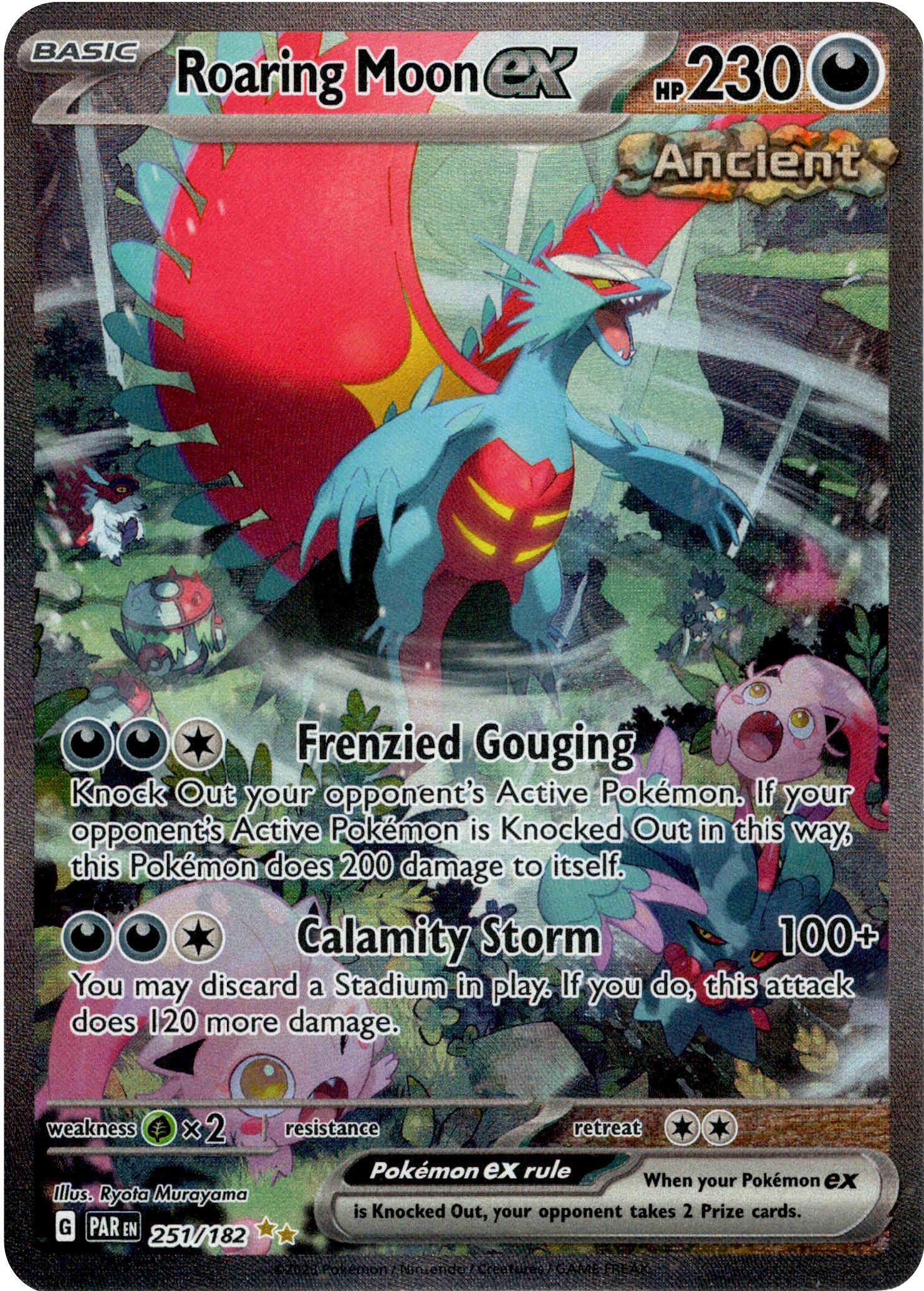 Roaring Moon ex - 251/182 - Paradox Rift - Holo - Card Cavern