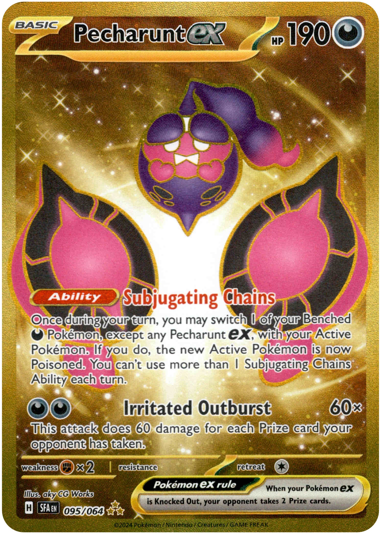 Pecharunt ex - 095/064 - Shrouded Fable - Holo - Card Cavern