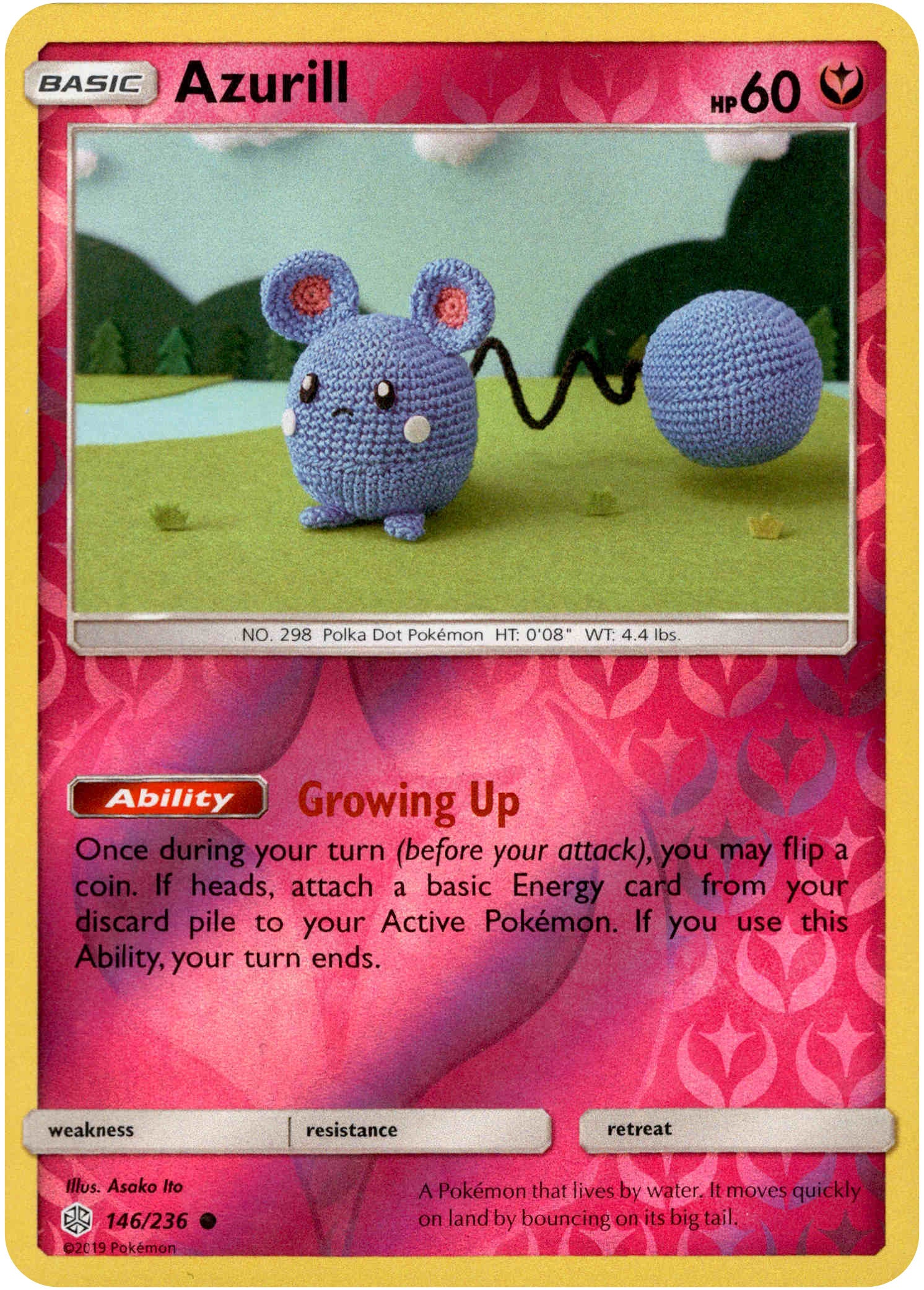 Azurill - 146/236 - Cosmic Eclipse - Reverse Holo - Card Cavern