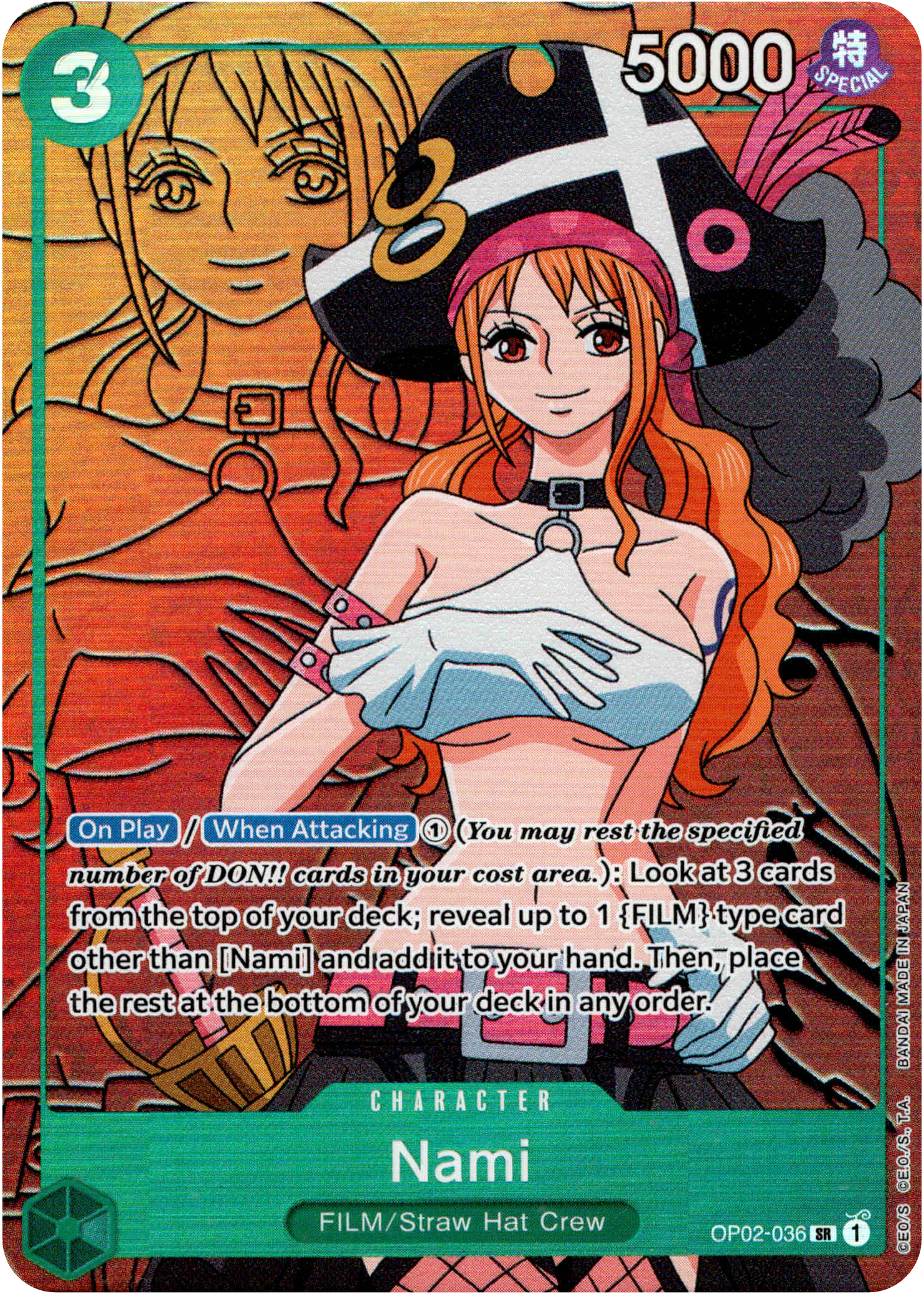 Nami Alternate Art - OP02-036 - Paramount War - Foil - Card Cavern