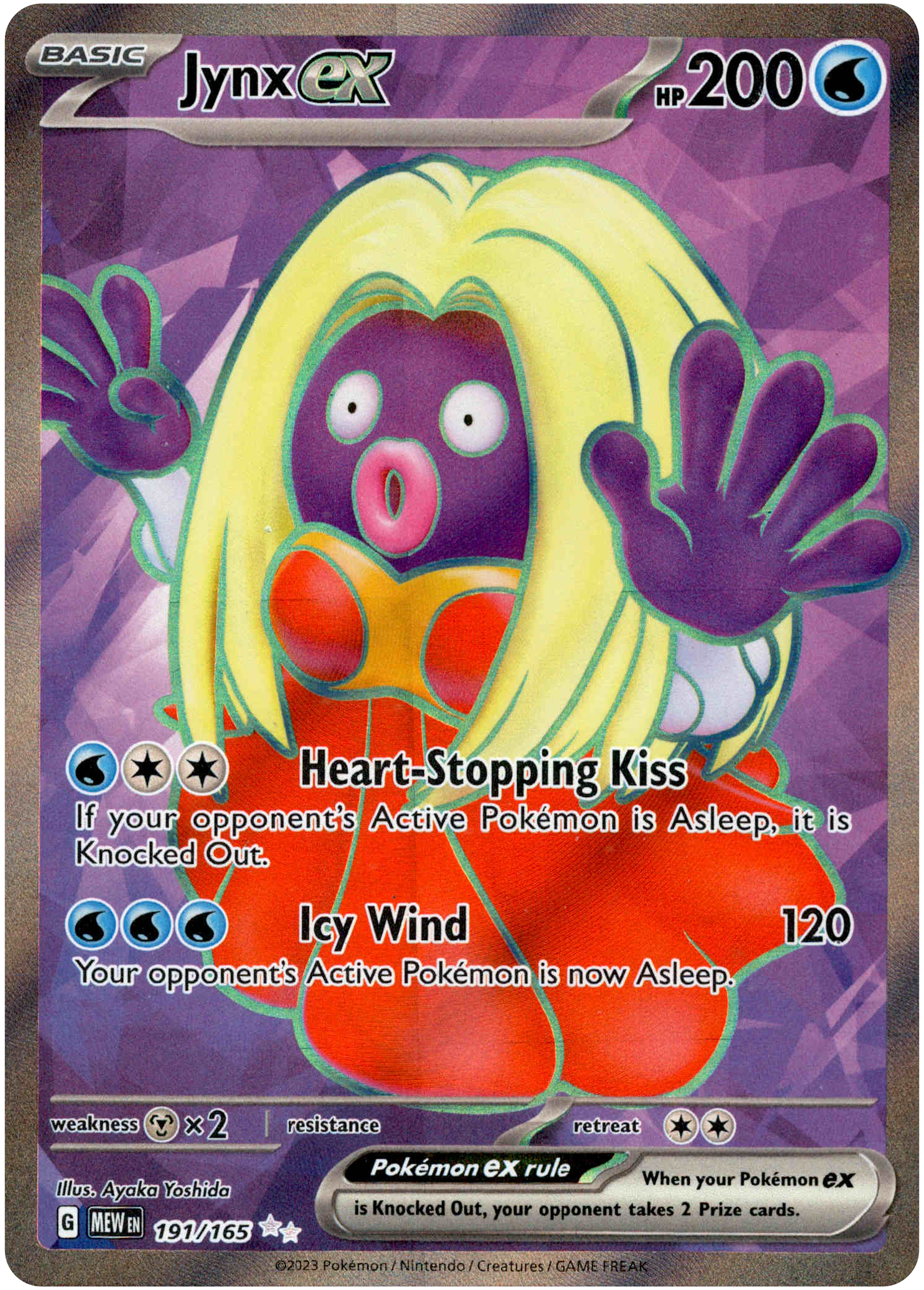 Jynx ex - 191/165 - Scarlet & Violet 151 - Holo - Card Cavern