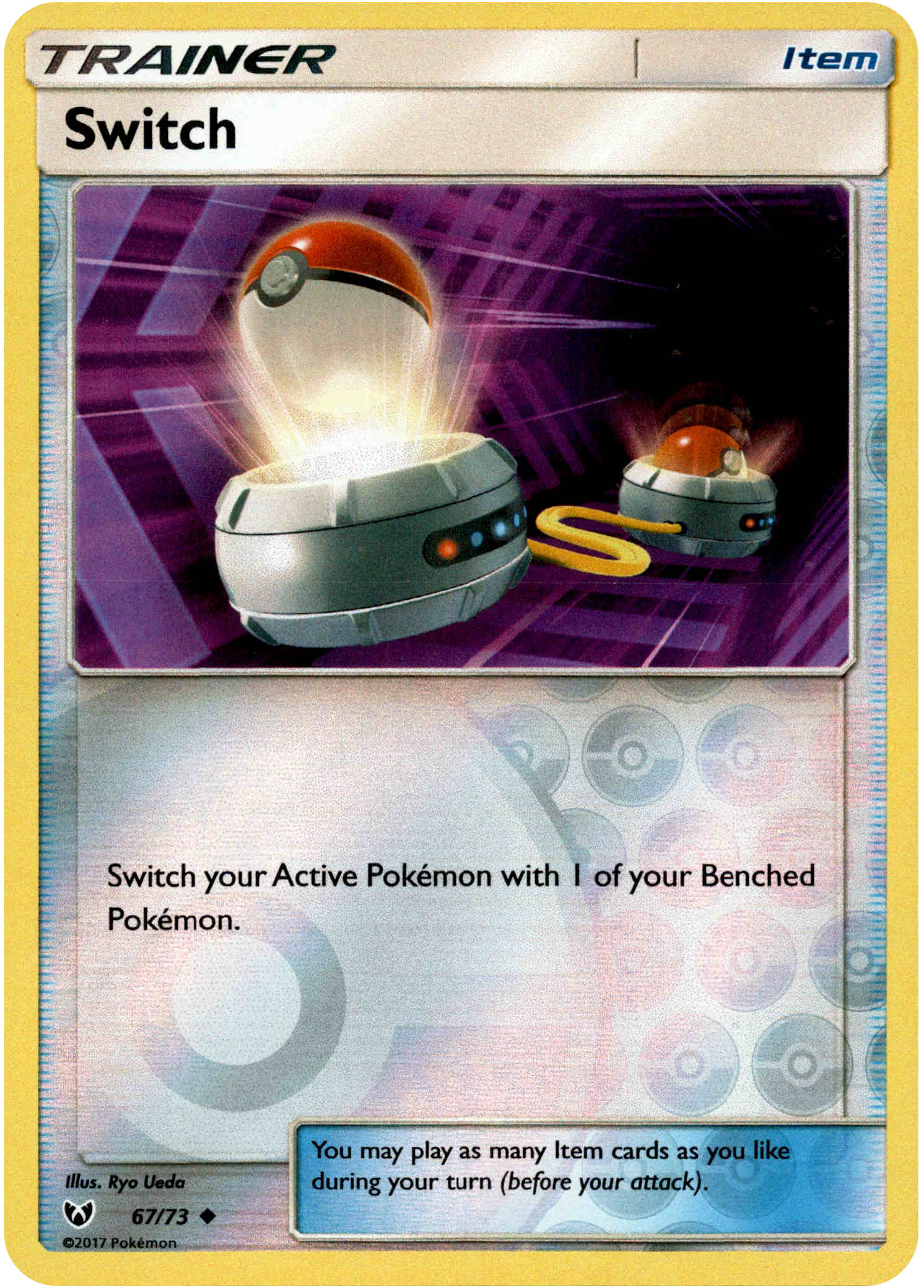 Switch - 67/73 - Shining Legends - Reverse Holo - Card Cavern