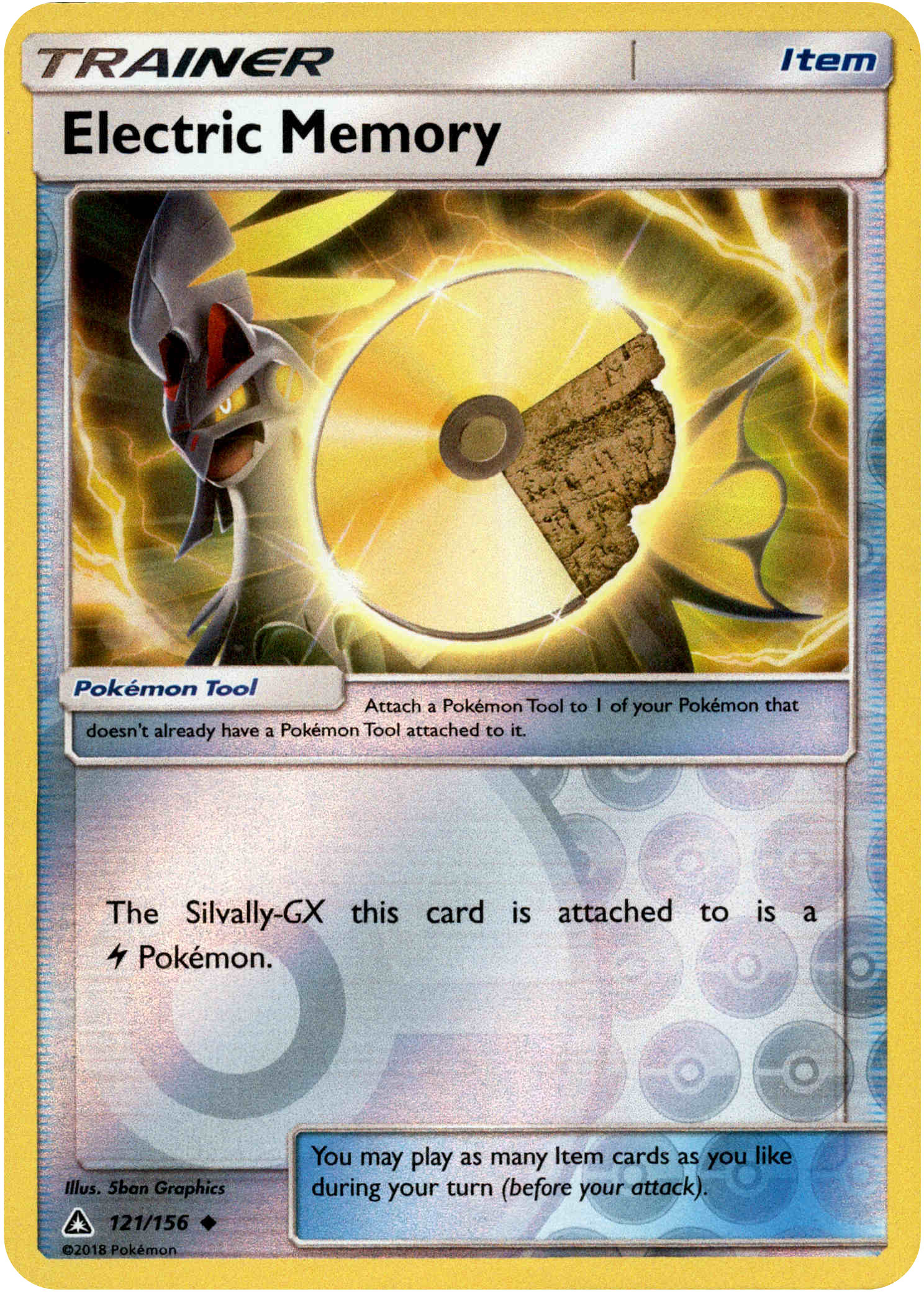Electric Memory - 121/156 - Ultra Prism - Reverse Holo - Card Cavern