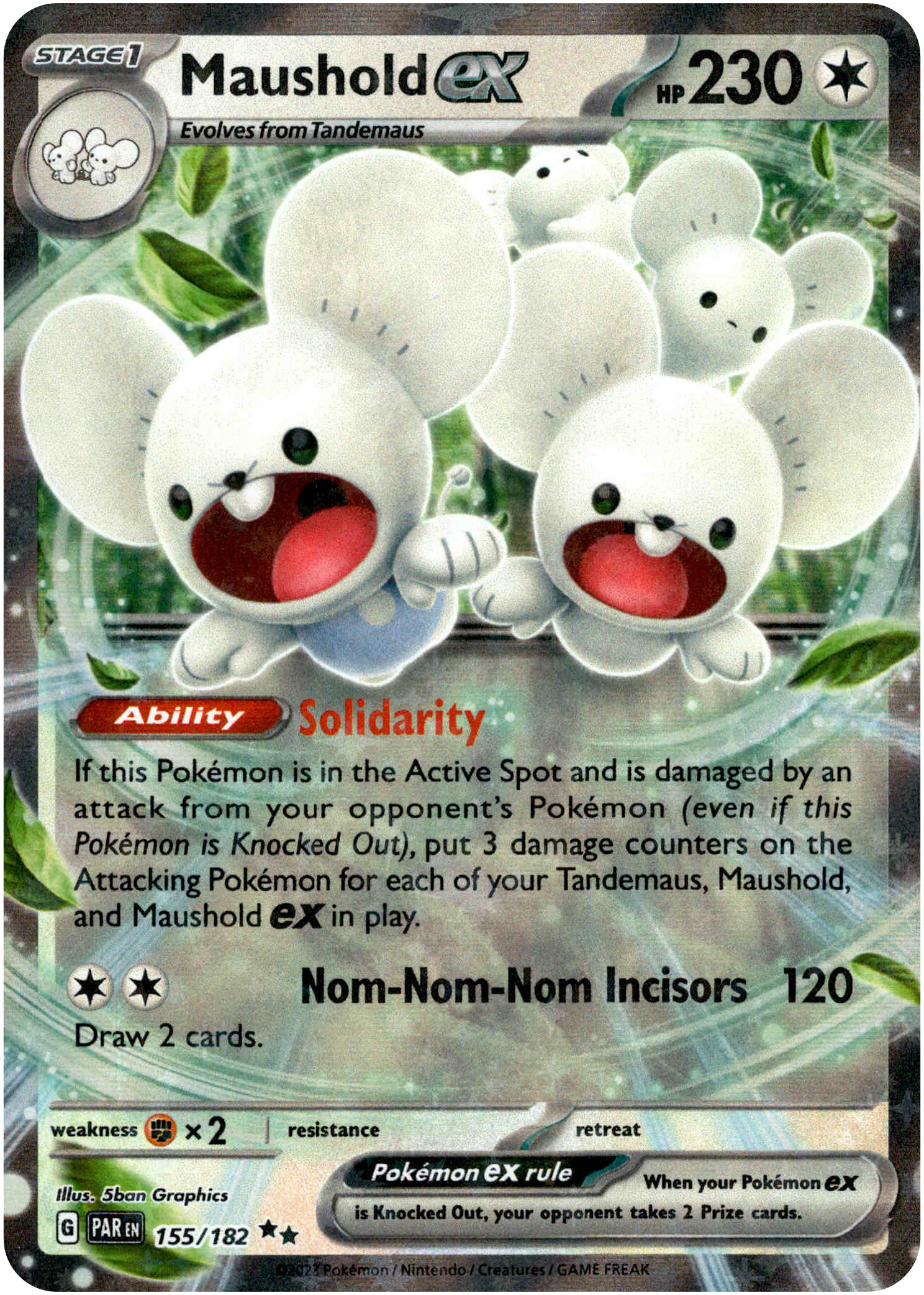 Maushold ex - 155/182 - Paradox Rift - Holo - Card Cavern