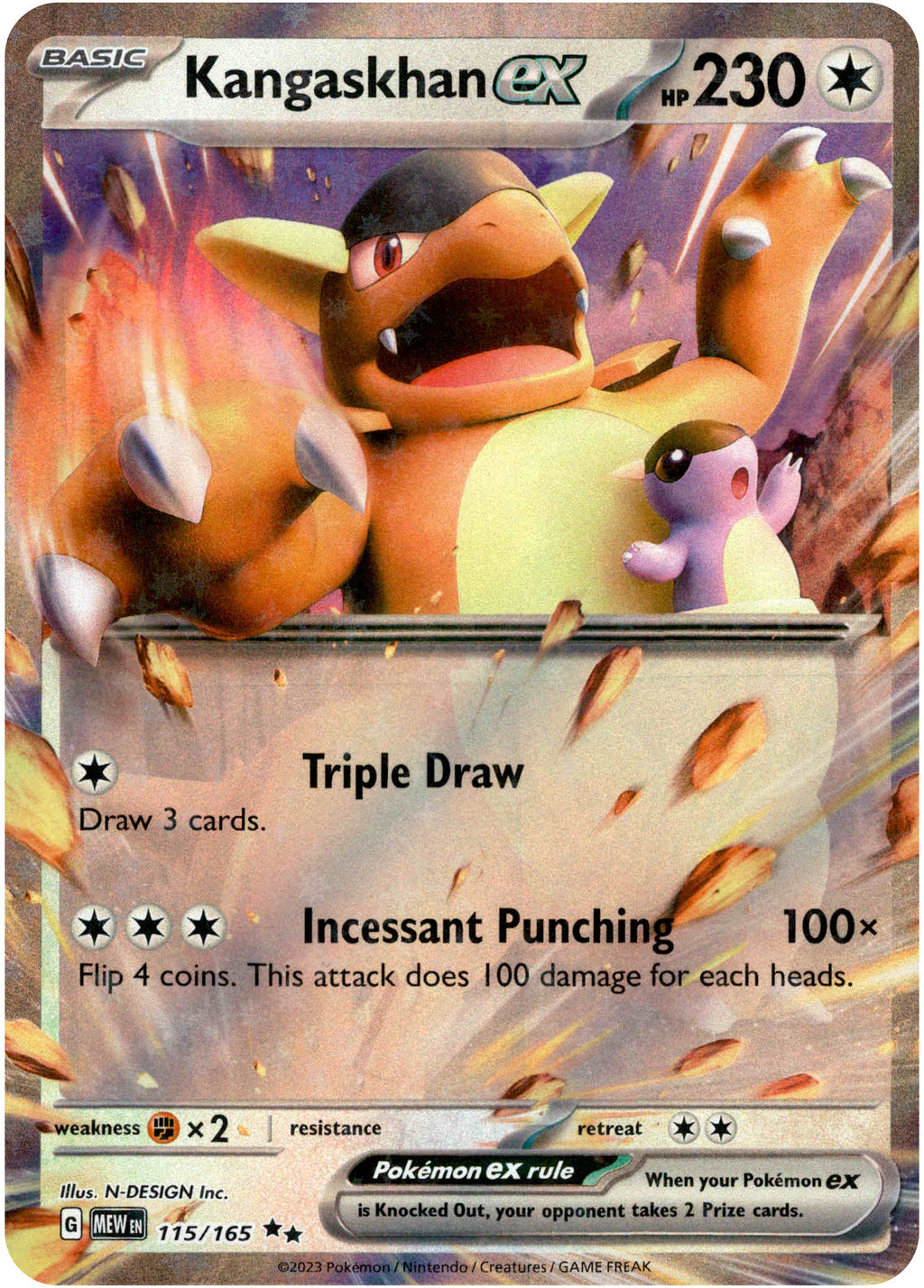 Kangaskhan ex - 115/165 - Scarlet & Violet 151 – Card Cavern