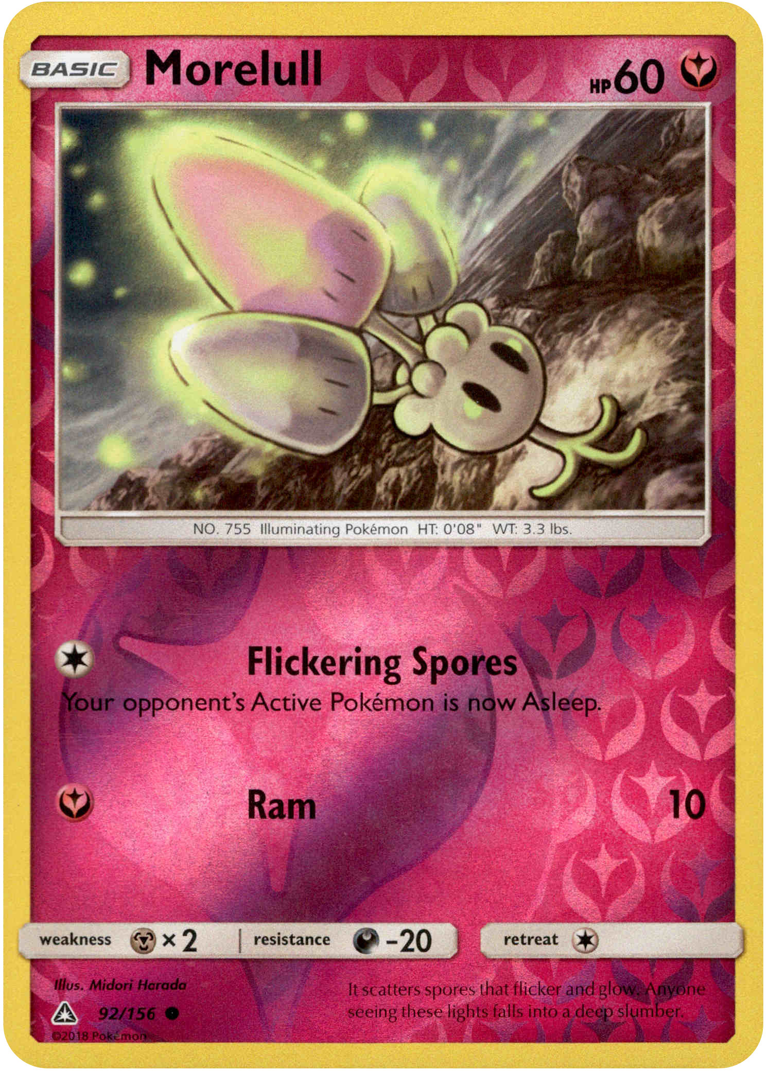Morelull - 92/156 - Ultra Prism - Reverse Holo - Card Cavern