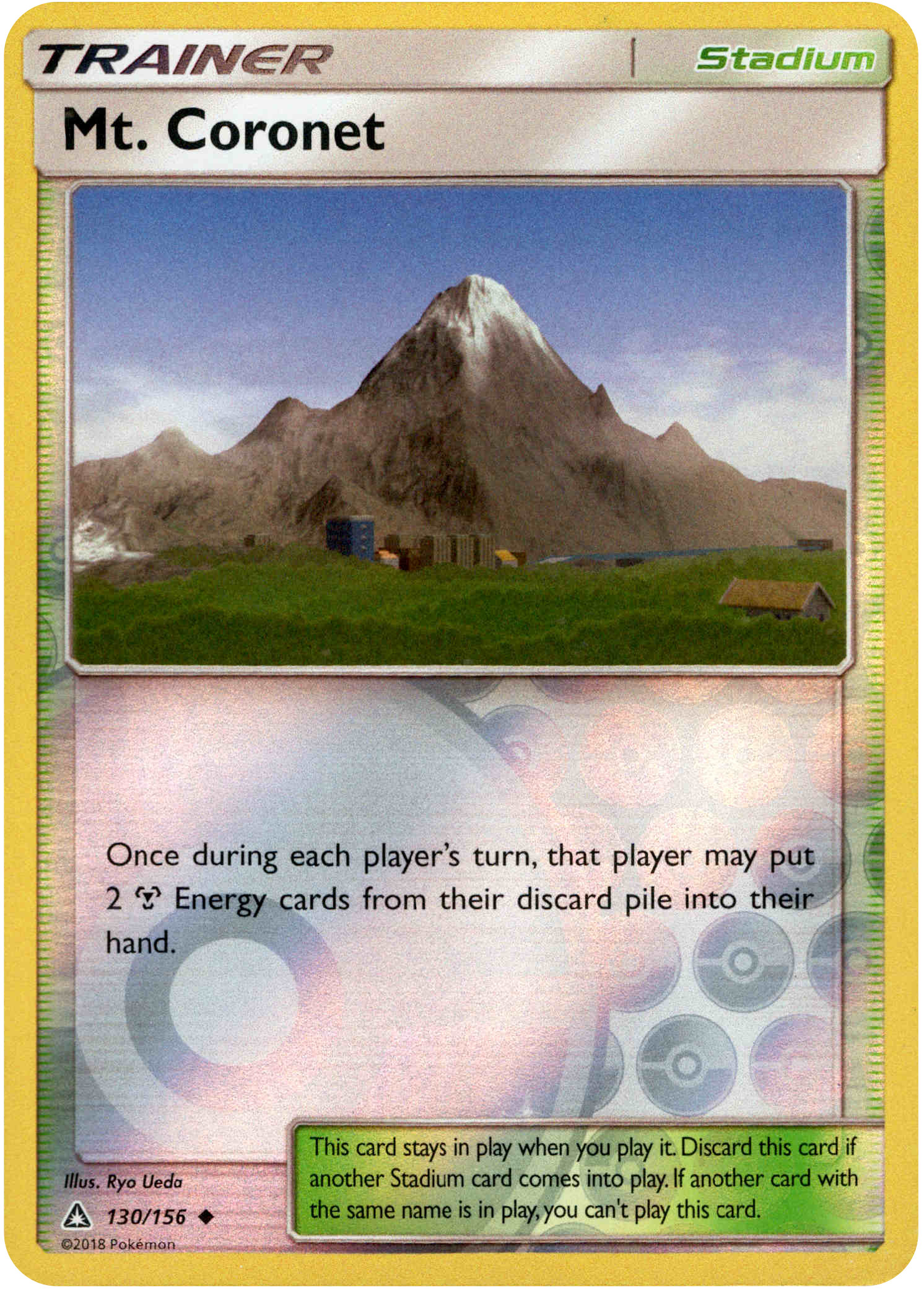 Mt. Coronet - 130/156 - Ultra Prism - Reverse Holo - Card Cavern