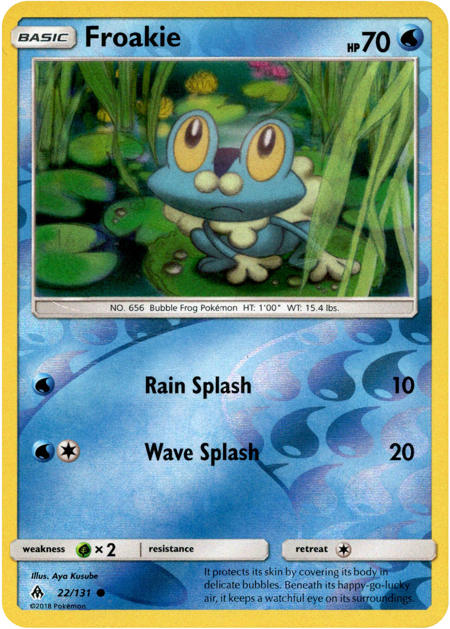 Froakie - 22/131 - Forbidden Light - Reverse Holo - Card Cavern