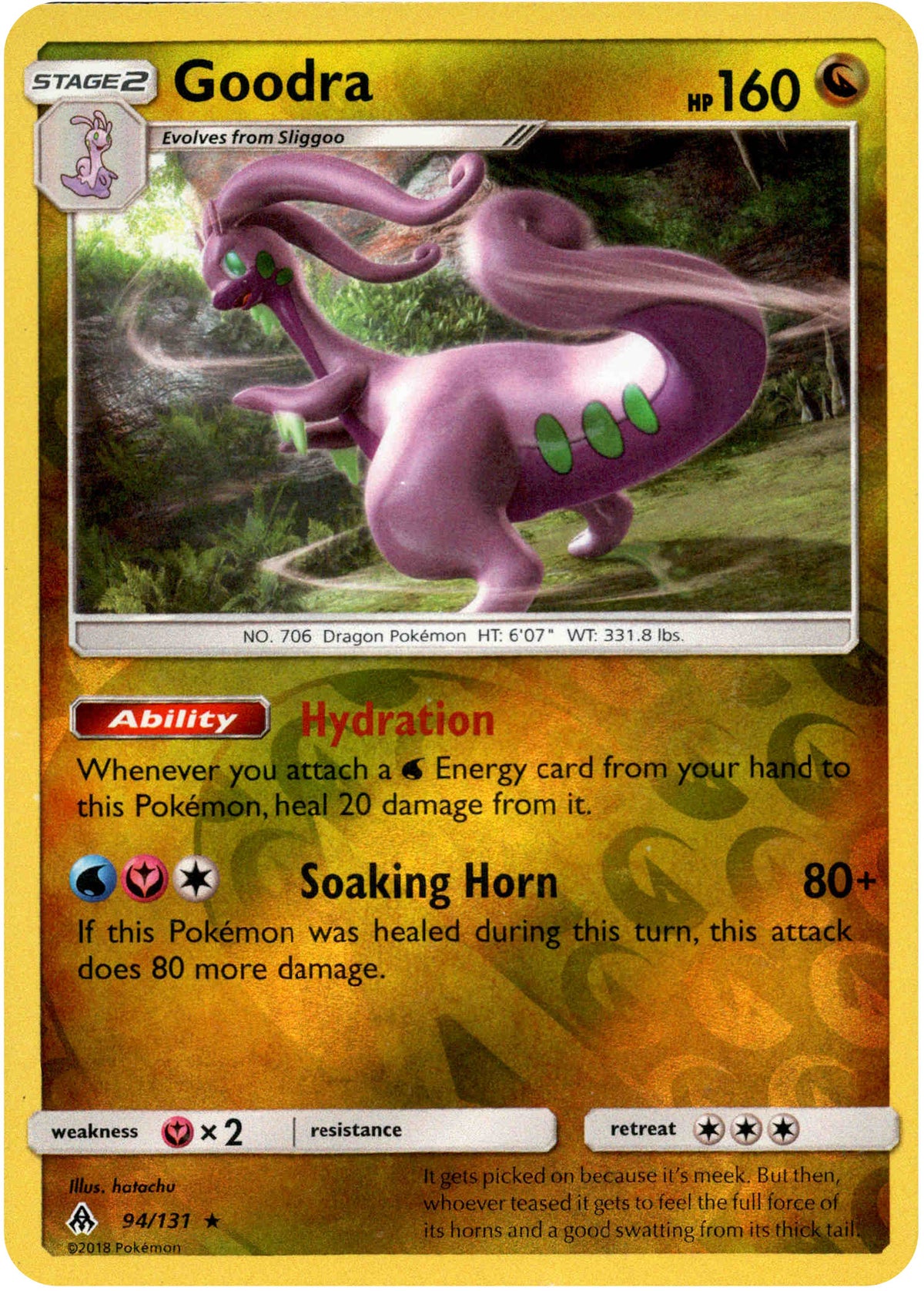 Goodra - 94/131 - Forbidden Light - Reverse Holo - Card Cavern