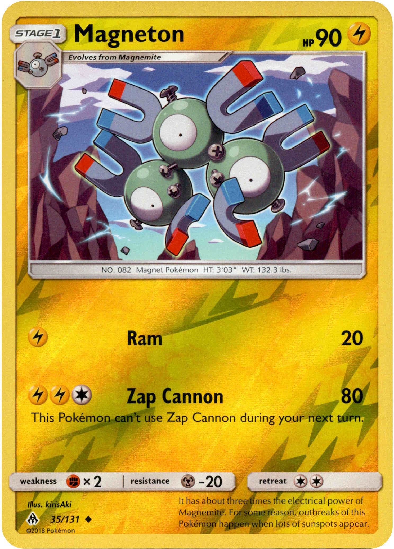 Magneton - 35/131 - Forbidden Light - Reverse Holo - Card Cavern