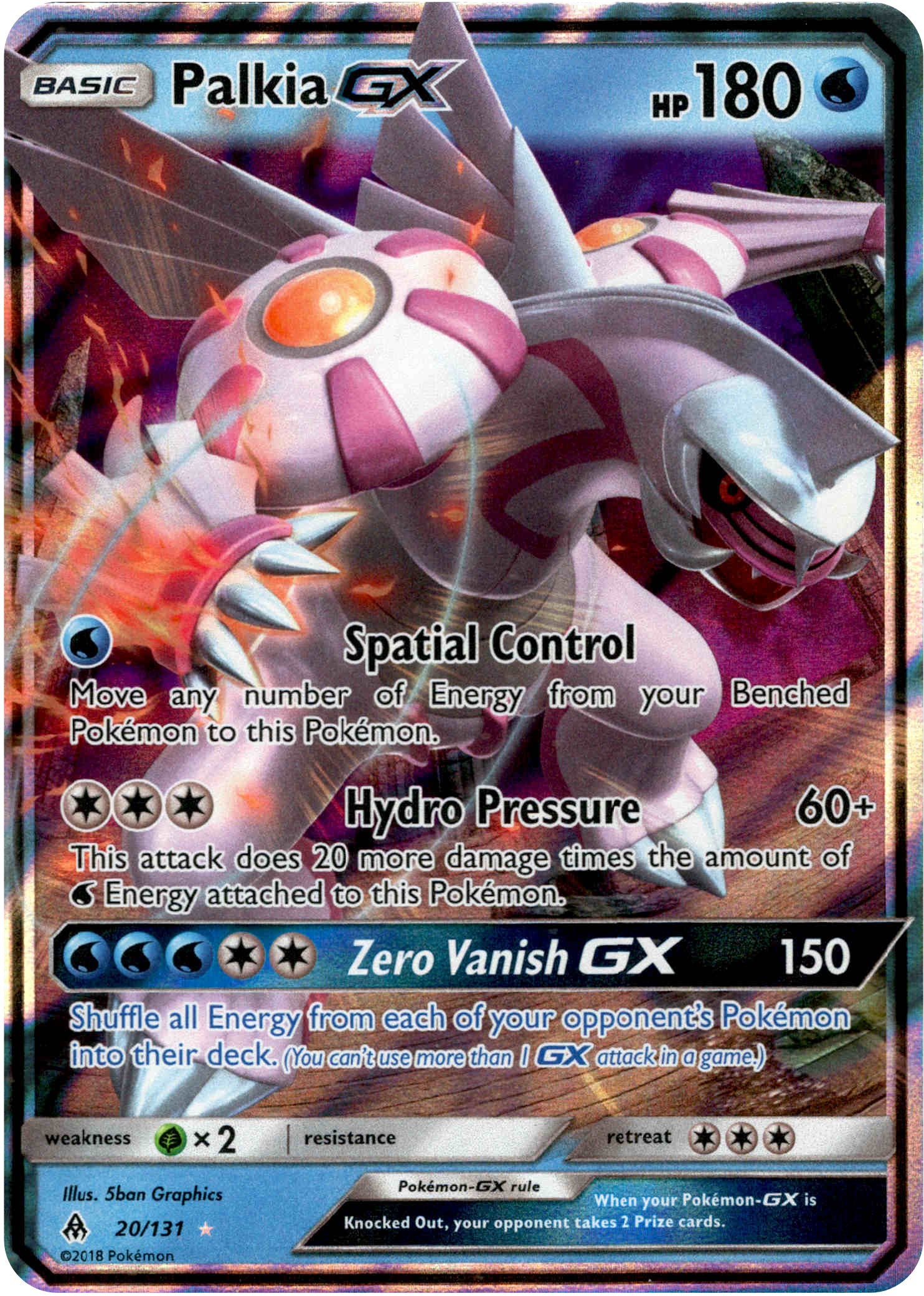 Palkia GX - 20/131 - Forbidden Light - Holo - Card Cavern