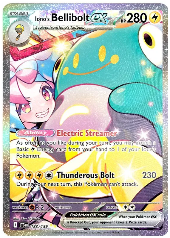 Iono's Bellibolt ex - 183/159 - Journey Together - Holo - Card Cavern