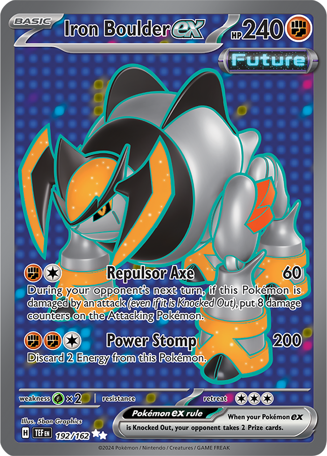 Iron Boulder ex - 192/162 - Temporal Forces - Holo - Card Cavern