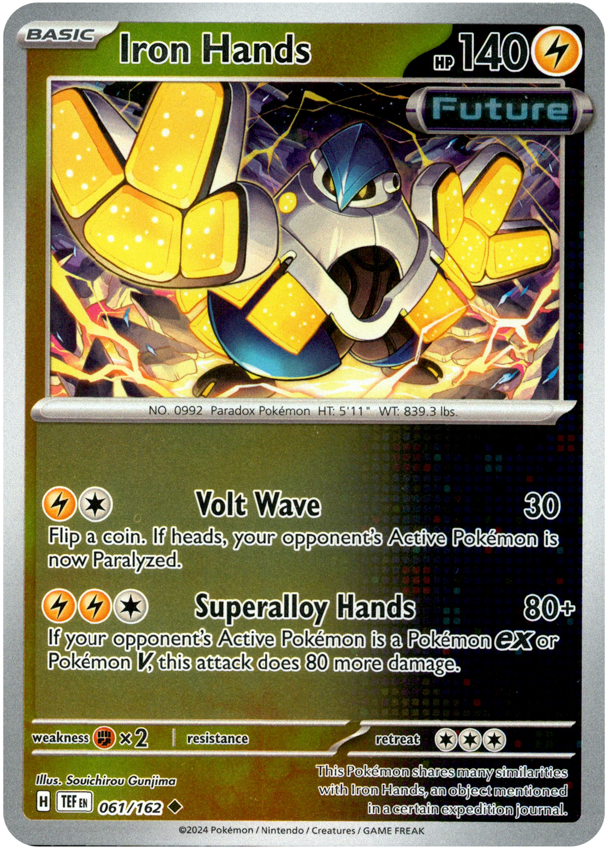 Iron Hands - 061/162 - Temporal Forces - Reverse Holo - Card Cavern
