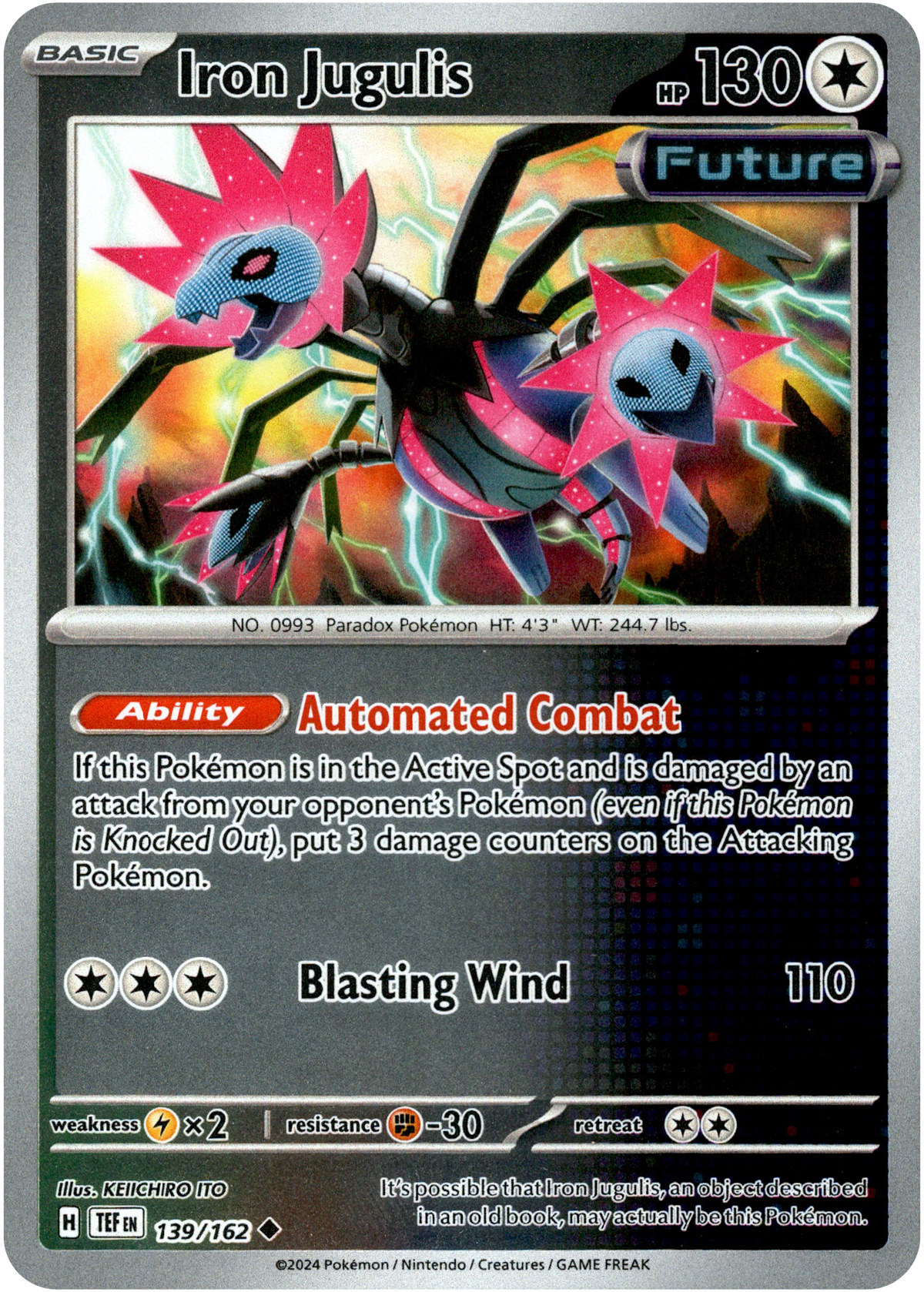 Iron Jugulis - 139/162 - Temporal Forces - Reverse Holo - Card Cavern