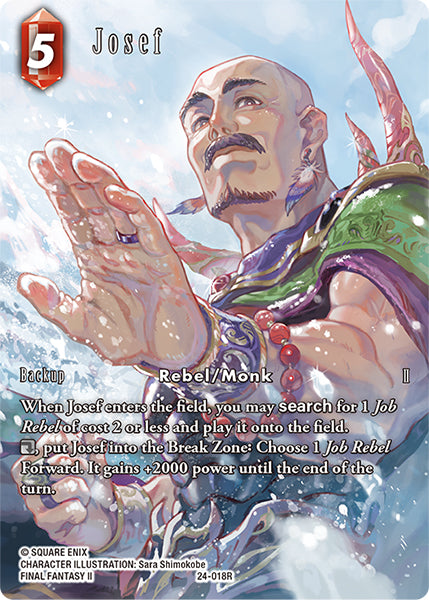 Josef Full Art - 24-018R - Hidden Legends - Foil Card Cavern Trading Cards, LLC Josef Full Art - 24-018R - Hidden Legends - Foil Card Cavern Trading Cards, LLC