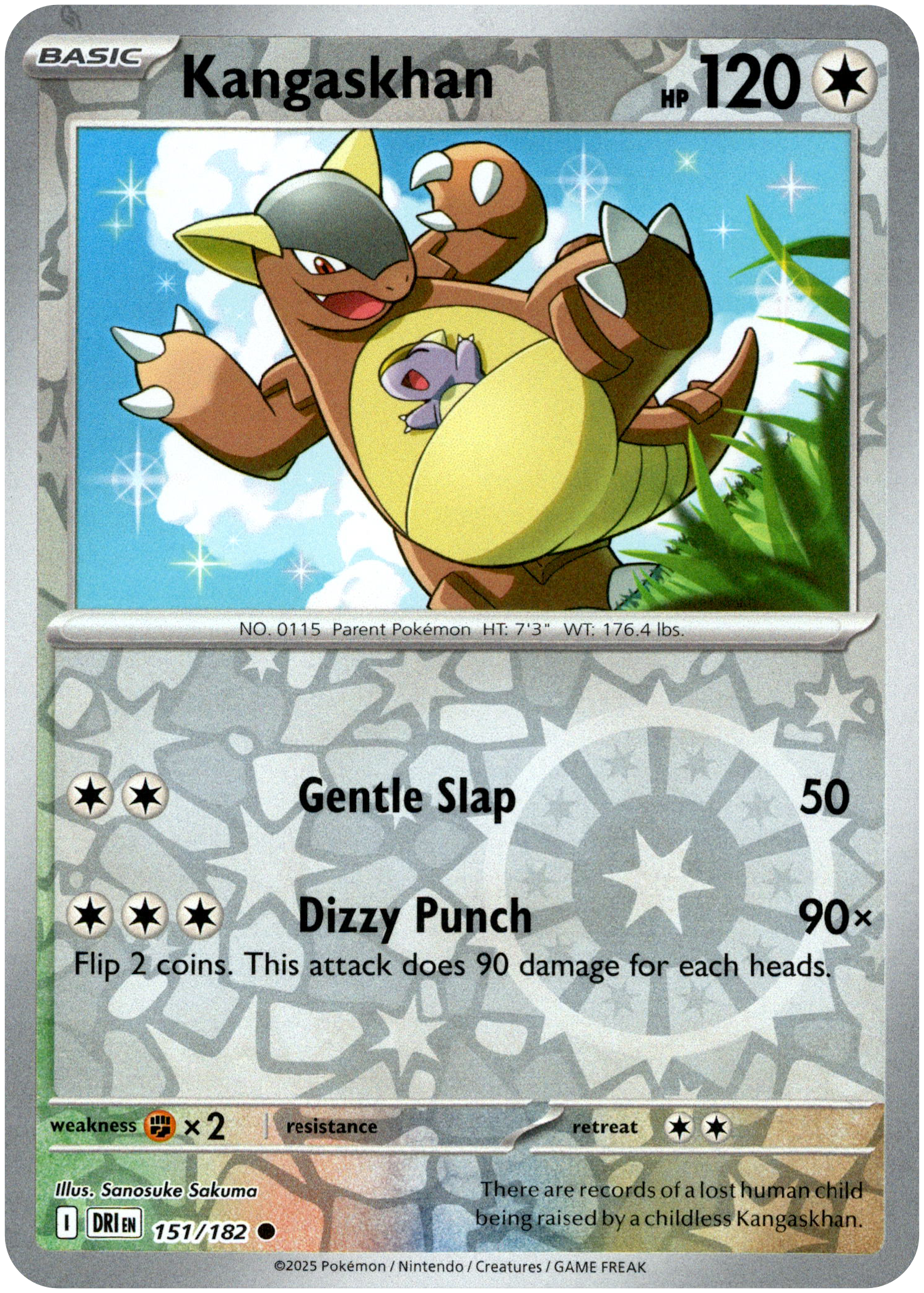 Kangaskhan - 151/182 - Destined Rivals - Reverse Holo - Card Cavern