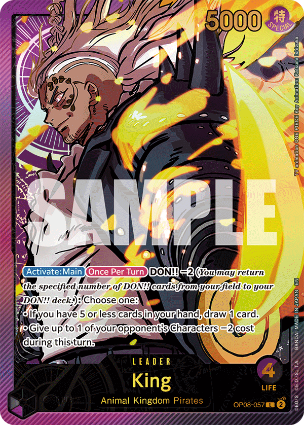 King (SPR) - OP08-057 L - Anime 25th Collection - Foil - Card Cavern